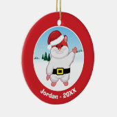 Weihnachtshamster Keramik Ornament (Rechts)