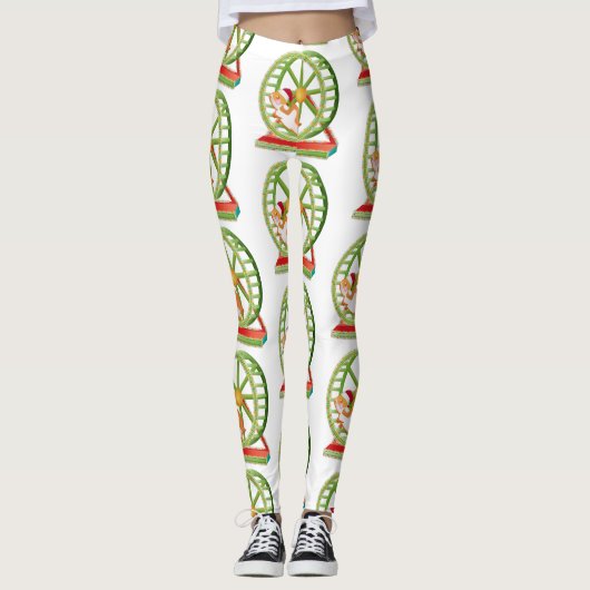 Weihnachtshamster Leggings (Vorderseite)