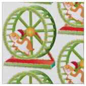 Weihnachtshamster Stoff (Nahaufnahme)
