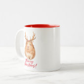 Weihnachtshamster zwei tonte Tasse (Vorderseite Links)
