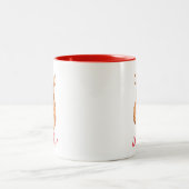 Weihnachtshamster zwei tonte Tasse (Mittel)