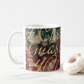 Weihnachtshanddrucktinten 11 oz. kaffeetasse