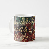 Weihnachtshanddrucktinten 11 oz. kaffeetasse (Vorderseite Links)