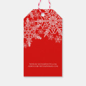 Weihnachtshandgemacht mit Liebe Snowflake Geschenkanhänger (Rückseite)