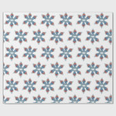 Weihnachtshandgemälde Blau und Weiß Ingwer Jar Geschenkpapier (Flach)