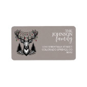 Weihnachtshändler Adressaufkleber (Vorne)