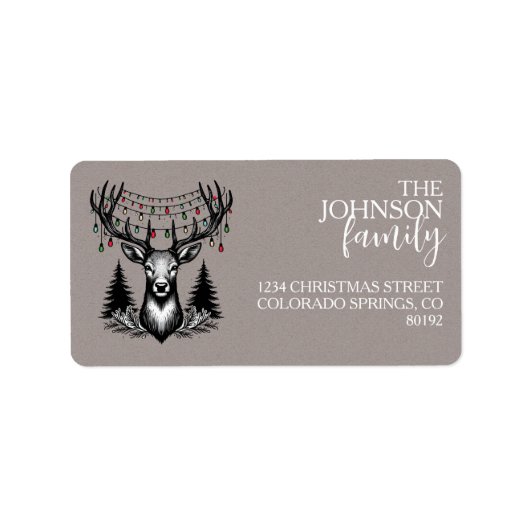 Weihnachtshändler Adressaufkleber (Vorne)