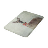 Weihnachtshändler Badematte (Schrägansicht)