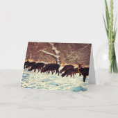 Weihnachtshändler Feiertagskarte (Vorderseite)