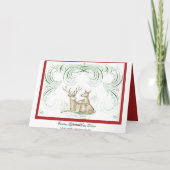 Weihnachtshändler Feiertagskarte (Rückseite)