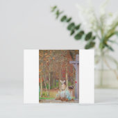 Weihnachtshändler Feiertagspostkarte (Stehend Vorderseite)