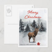 Weihnachtshändler Feiertagspostkarte (Vorne/Hinten)