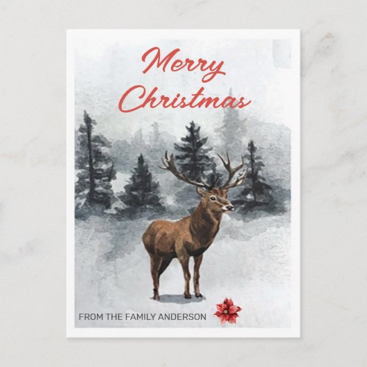 Weihnachtshändler Feiertagspostkarte (Vorderseite)