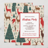 Weihnachtshändler für Party Einladungen (Vorne/Hinten)