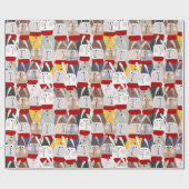 Weihnachtshändler Geschenkpapier (Flach)