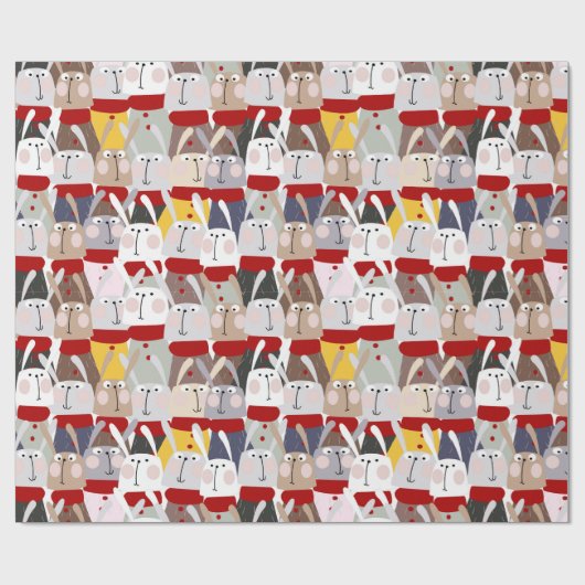 Weihnachtshändler Geschenkpapier (Flach)