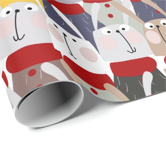 Weihnachtshändler Geschenkpapier (Rolleneckpunkt)