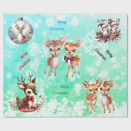 Weihnachtshändler Geschenkpapier (Flach)