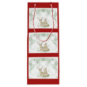 Weihnachtshändler Geschenktüte Für Weinflaschen (Rückseite)