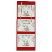 Weihnachtshändler Geschenktüte Für Weinflaschen (Vorderseite)