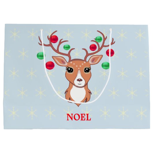 Weihnachtshändler Große Geschenktüte (Rückseite)