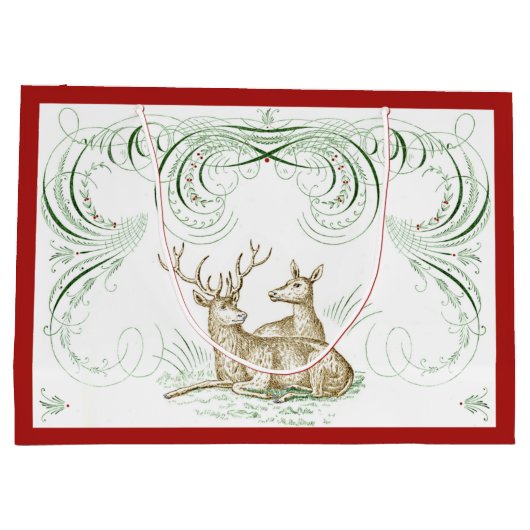 Weihnachtshändler Große Geschenktüte (Rückseite)