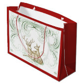 Weihnachtshändler Große Geschenktüte (Rückseite Schrägansicht)