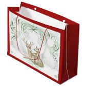 Weihnachtshändler Große Geschenktüte (Vorderseite Schrägansicht)