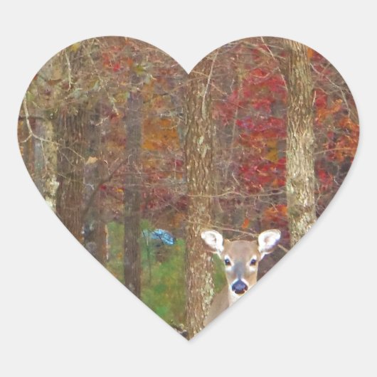 Weihnachtshändler Herz-Aufkleber (Vorderseite)