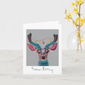 Weihnachtshändler Karte (Gelbe Blume)