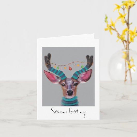 Weihnachtshändler Karte (Gelbe Blume)