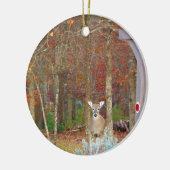 Weihnachtshändler Keramikornament (Links)