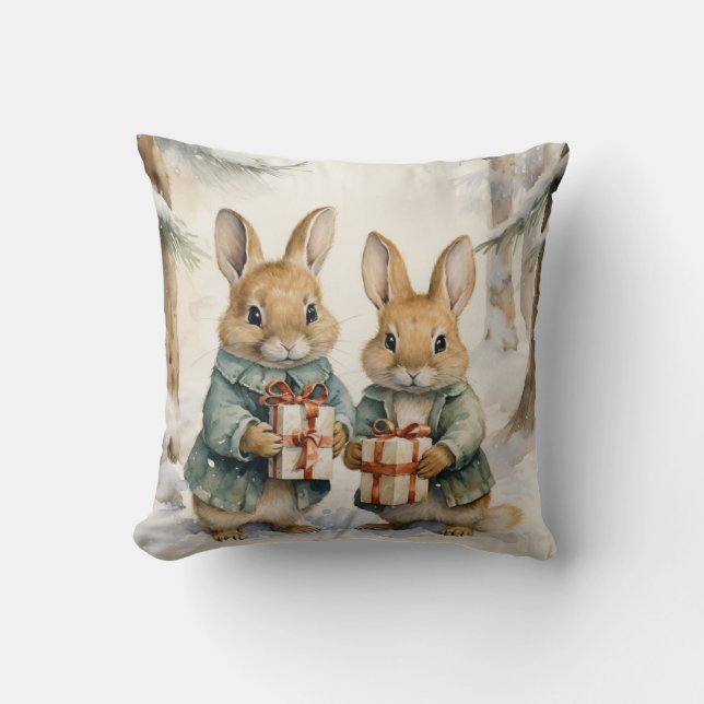 Weihnachtshändler-Kissen Kissen (Vorderseite)