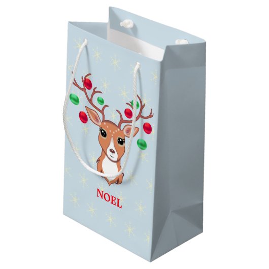 Weihnachtshändler Kleine Geschenktüte (Rückseite Schrägansicht)