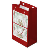 Weihnachtshändler Kleine Geschenktüte (Vorderseite Schrägansicht)