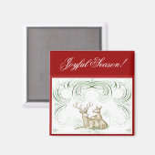 Weihnachtshändler Magnet (Vorderseite/Rückseite)