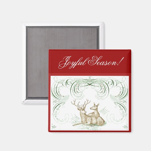 Weihnachtshändler Magnet (Vorderseite/Rückseite)