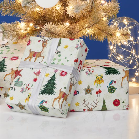 Weihnachtshändler | Name | Glosswrapping Paper Geschenkpapier (Feiertage)