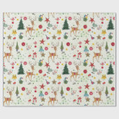 Weihnachtshändler | Name | Glosswrapping Paper Geschenkpapier (Flach)