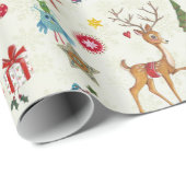 Weihnachtshändler | Name | Glosswrapping Paper Geschenkpapier (Rolleneckpunkt)