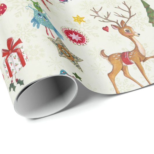 Weihnachtshändler | Name | Glosswrapping Paper Geschenkpapier (Rolleneckpunkt)