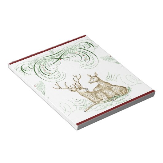 Weihnachtshändler Notizblock (angewinkelt)