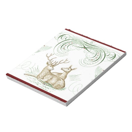 Weihnachtshändler Notizblock (Rotiert)