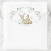 Weihnachtshändler Ovaler Aufkleber (Tasche)