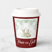 Weihnachtshändler Pappbecher (Rückseite)