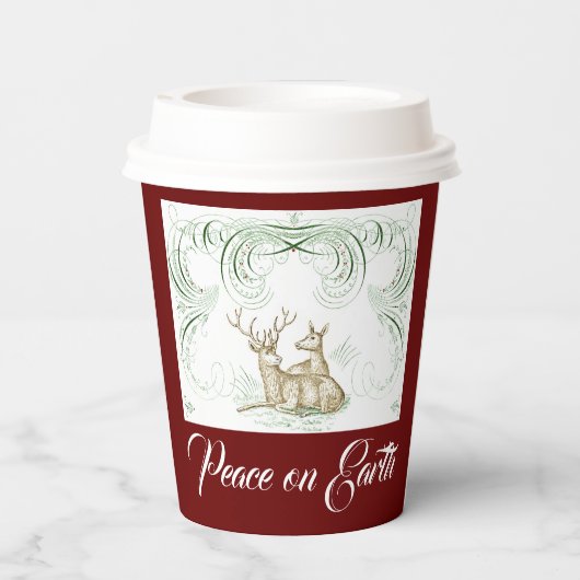 Weihnachtshändler Pappbecher (Rückseite)