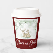 Weihnachtshändler Pappbecher (Vorderseite)