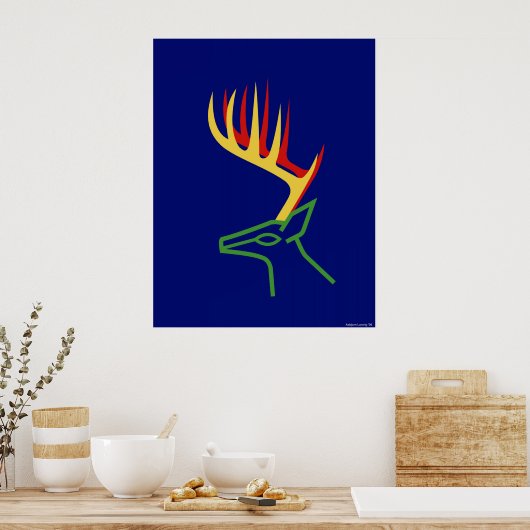 Weihnachtshändler Poster (Küche)