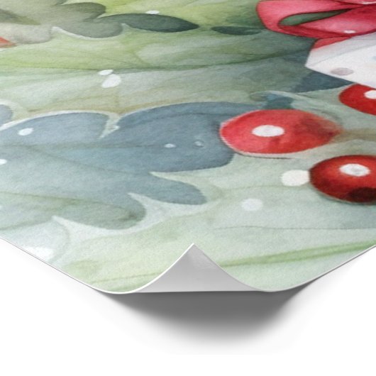 Weihnachtshändler-Poster Poster (Ecke)