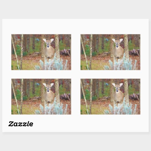 Weihnachtshändler Rechteckiger Aufkleber (Blatt)